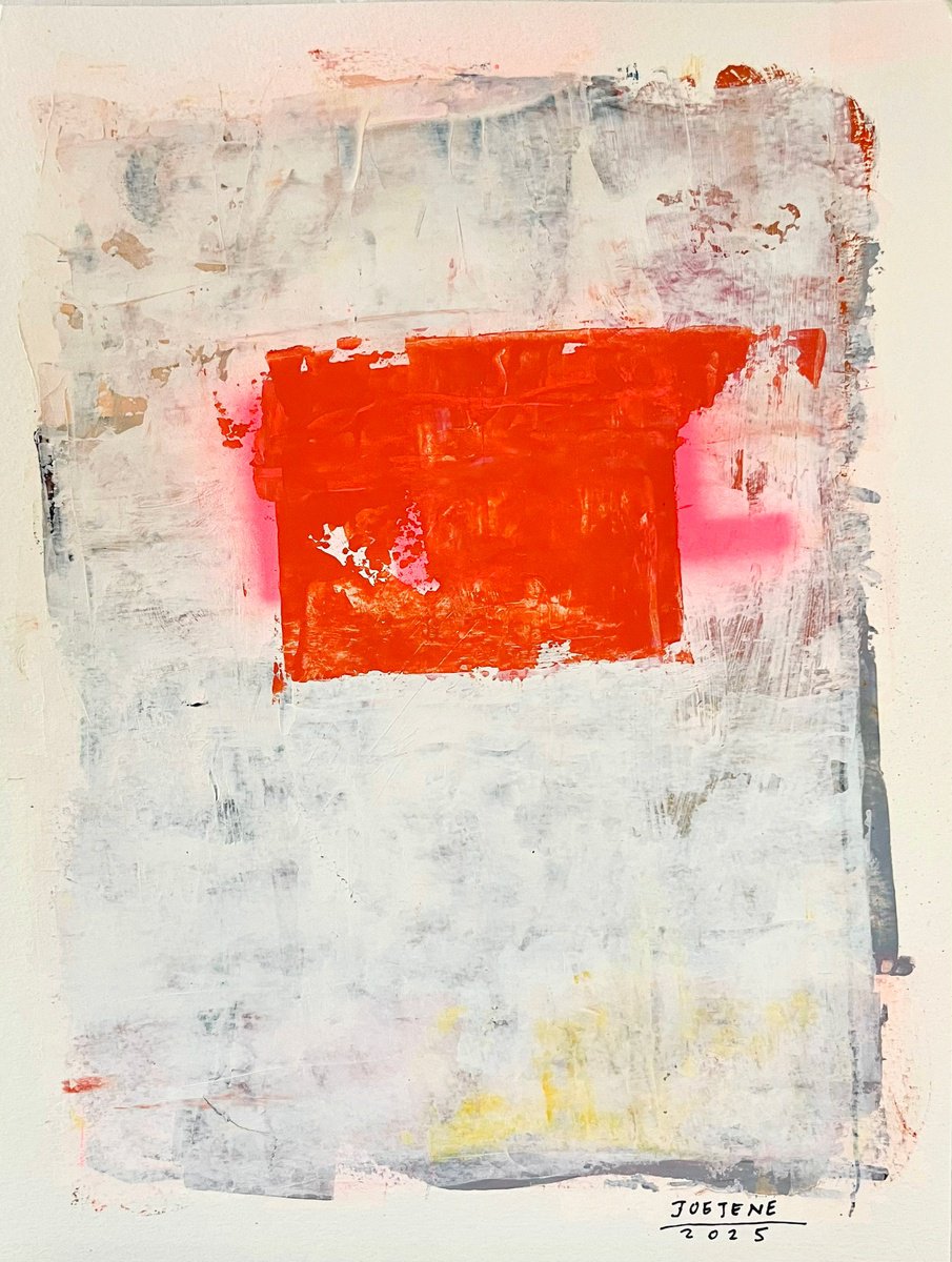 Abstract Acrylic Painting By Joejene C. Santos, 12 X 16, Untitled, Original Artwork