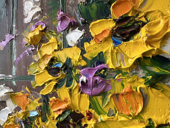 Window with yellow Flowers