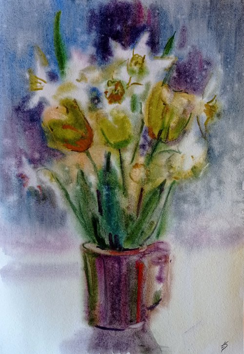 March bouquet by Elena Sanina