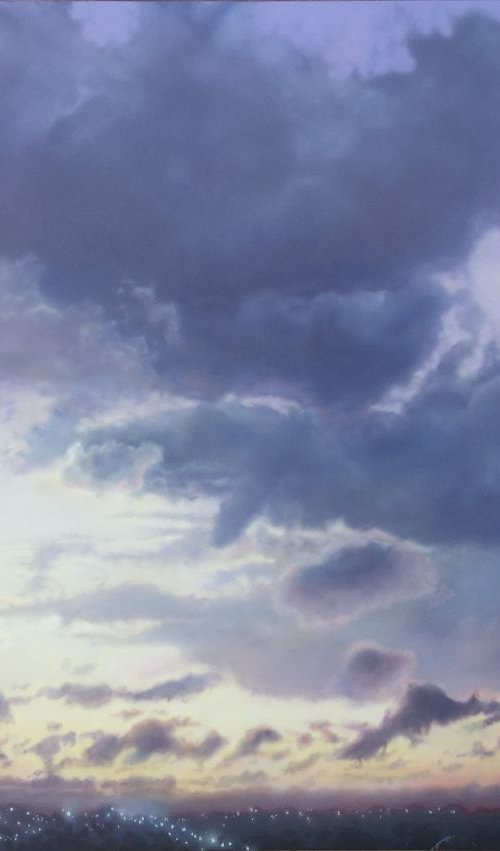 Purple After Sunset (172 x 122cm) by David Tracey
