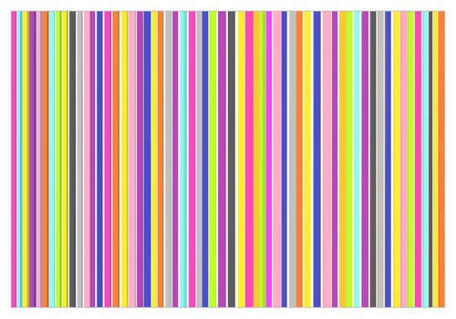 Abstraction art multi-colored yellow pink gray blue stripes by Kseniya Kovalenko