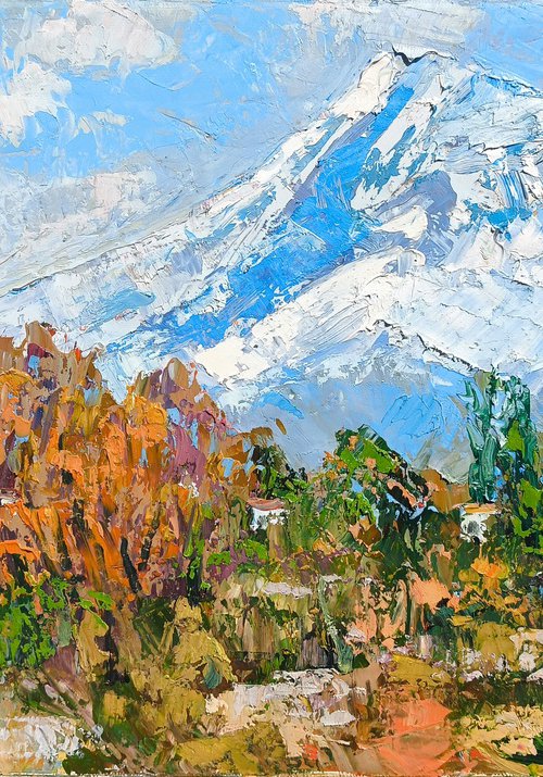 The Valley Below Ararat by Sergey Arustamyan
