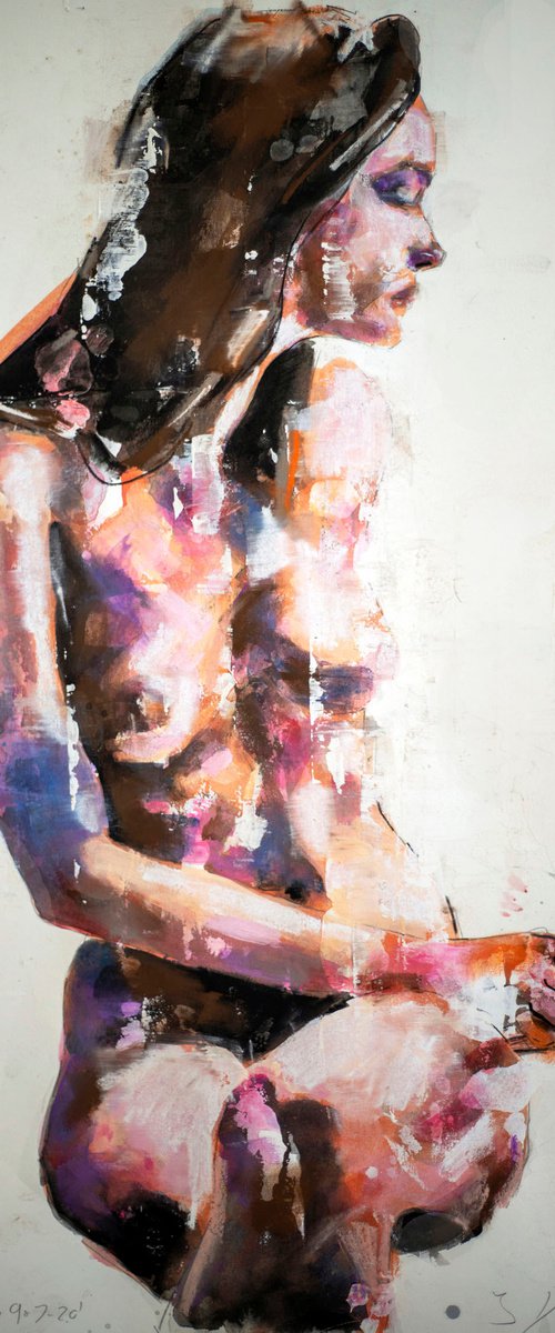 seated figure 9-7-20 by Thomas Donaldson
