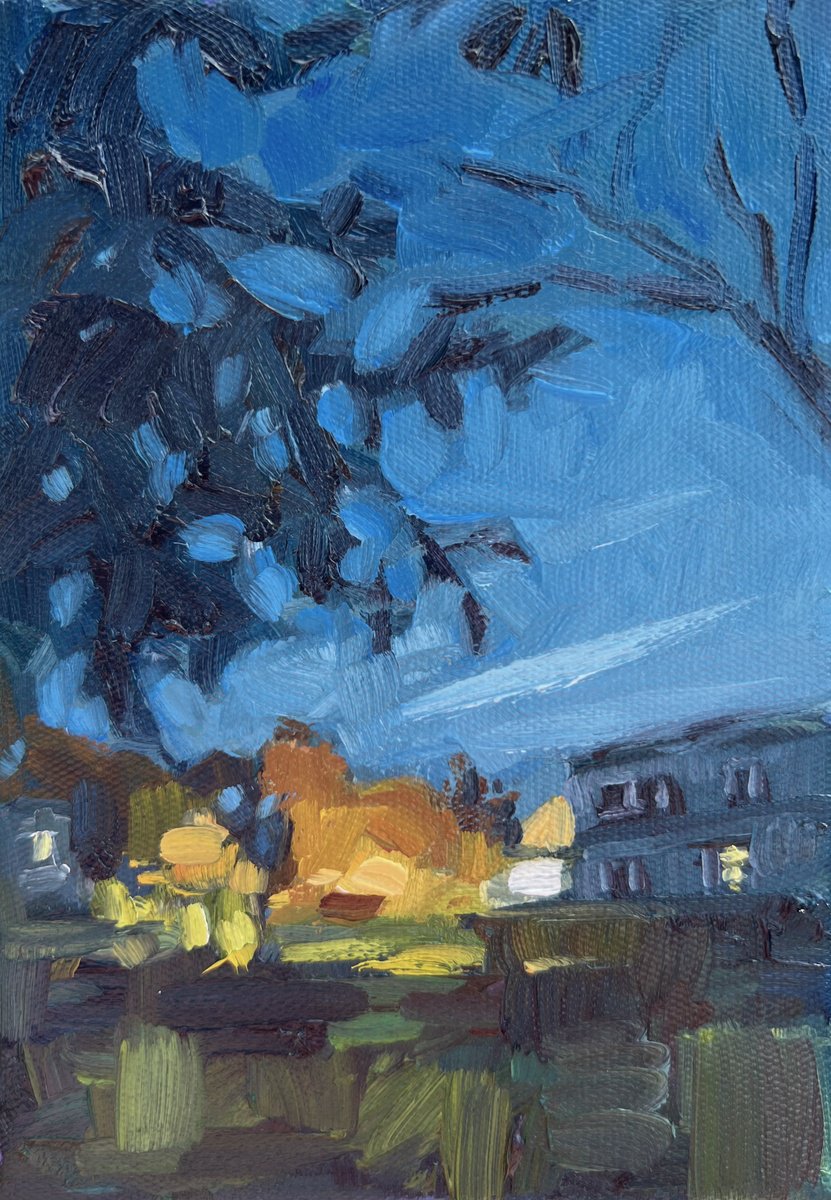 Streetlight By Jimmy Leslie, 5 X 7, Artwork For Sale On Artfinder