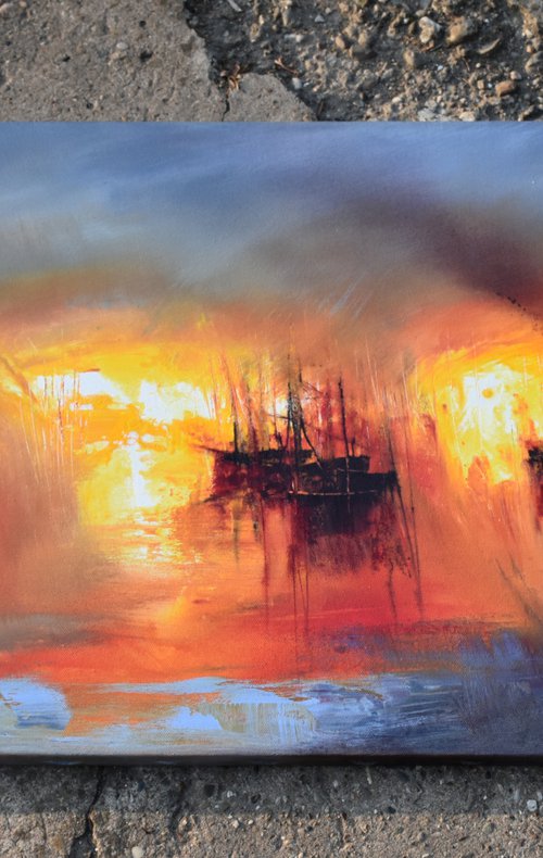 "Harbor of destroyed dreams - Fragments of  Burned Past" by Ivan  Grozdanovski
