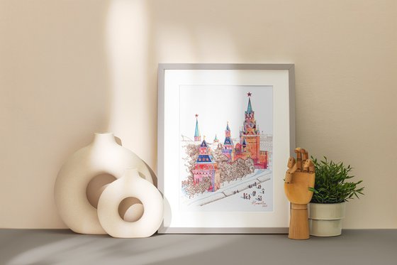 Kremlin in Vibrant Colors