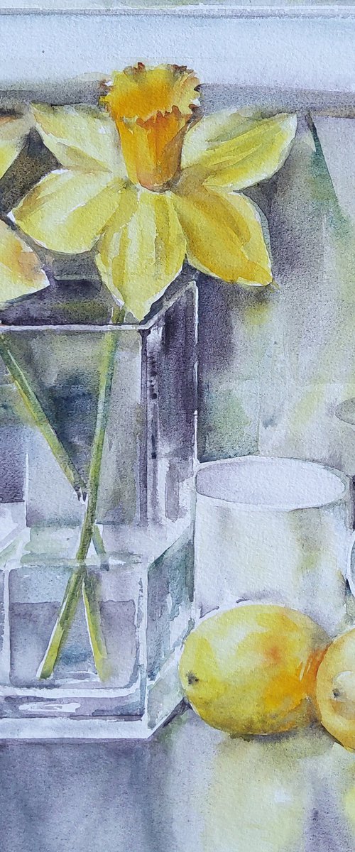 Daffodils &amp; Lemons by Anjana Cawdell