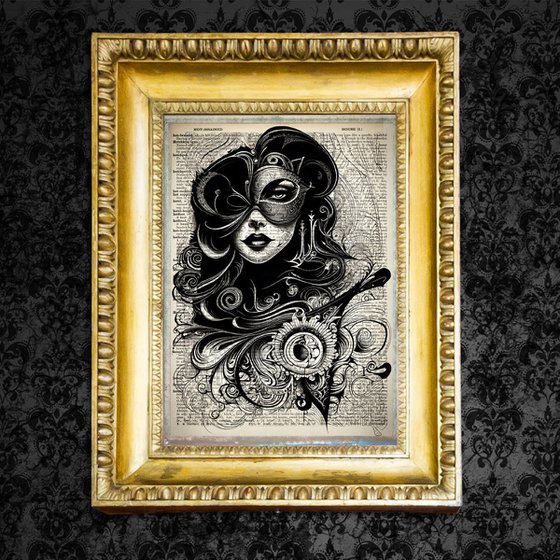 Venetian Petal Passion: Masked Muse