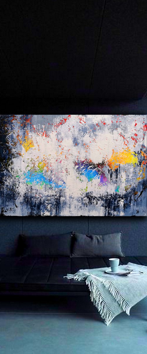 160x120cm. / abstract painting / Abstract 1162 by Alex Senchenko