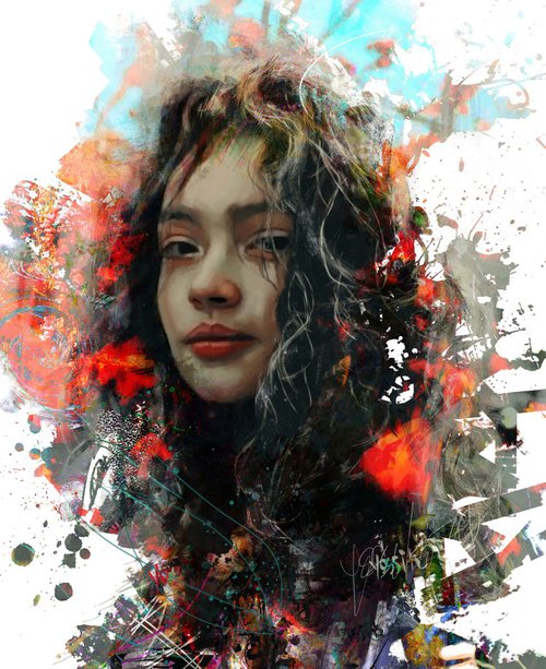 this girl is on fire by Yossi Kotler