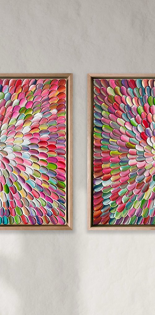 Bloom 41 - diptych by Tatiana Georgieva