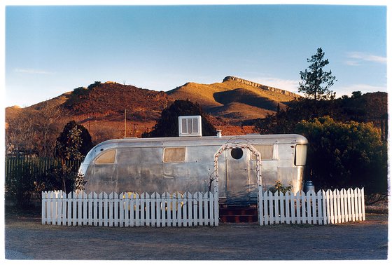 RV in the Morning Sun, Bisbee, Arizona