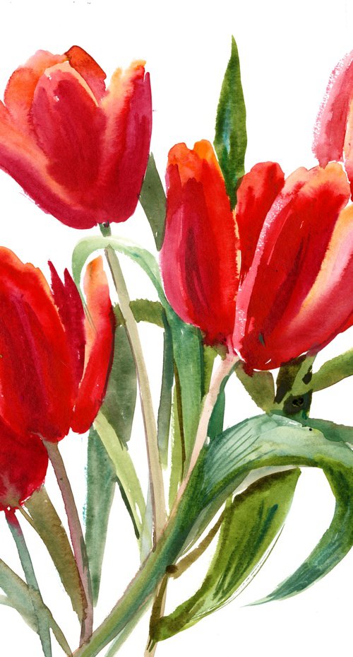 Tulips from Garden by Suren Nersisyan