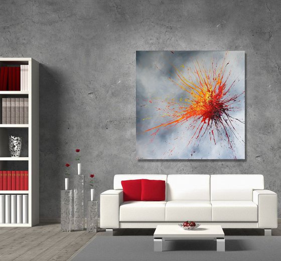 Luminous Bursts III (Spirits Of Skies 196073)  (140 x 140 cm) (56 x 56 inches) XXXL