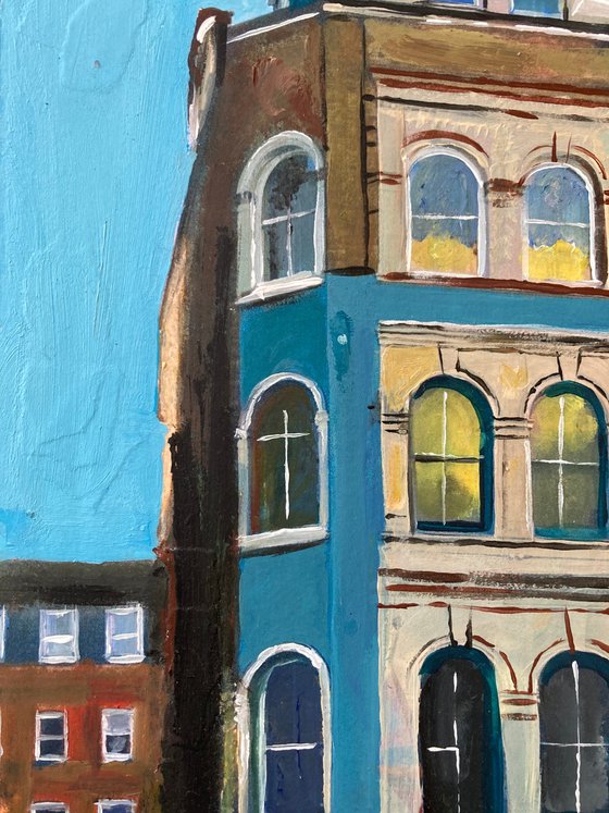 One End of Tisbury Court, Soho, London