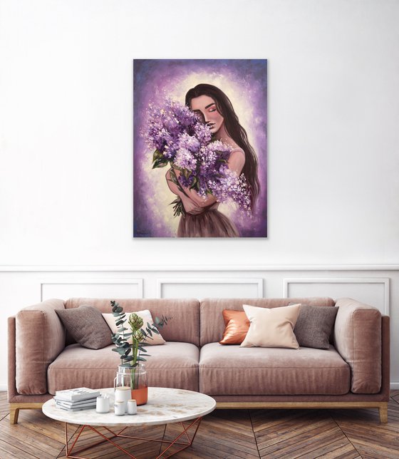 Lilac tenderness | 60*80 cm