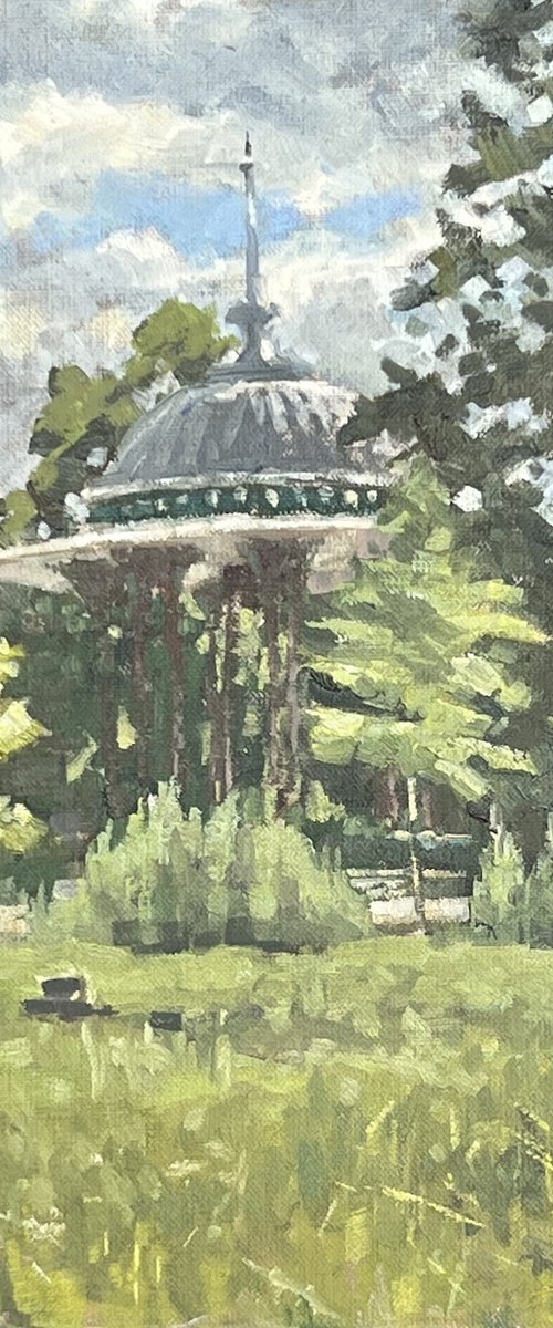 Afternoon greens, Clapham Common by Louise Gillard