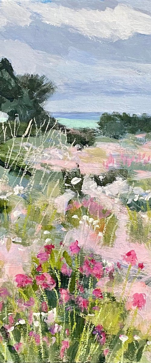 Blustery Wildflower Beach by Nikki Wheeler