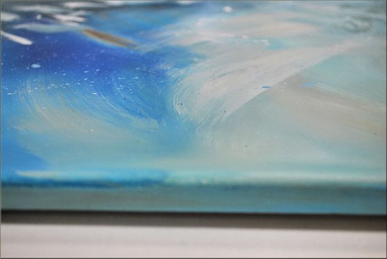 Emotional  - Abstract Art - Acrylic Painting - Canvas Art - Framed Painting - Abstract Sea Painting - Ready to Hang