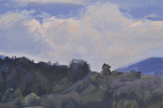 Roches de Mariol in the mist, morning light