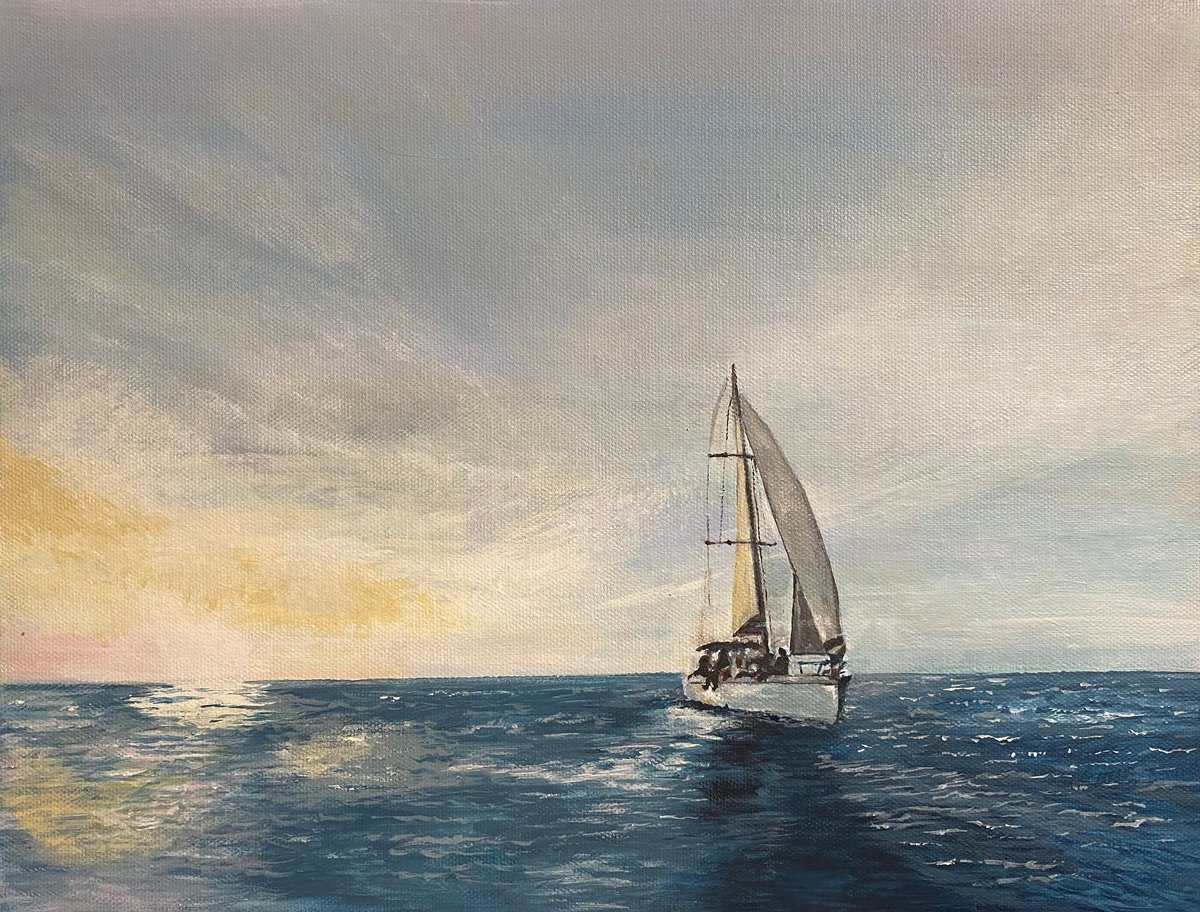 At sea by Maxine Taylor