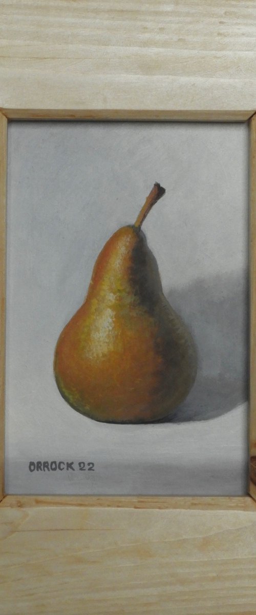 A lone Pear by Peter Orrock