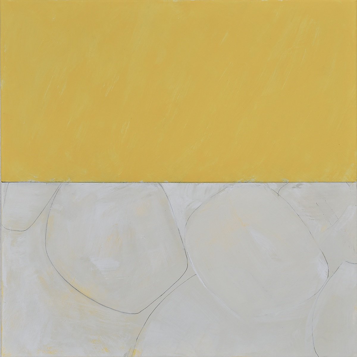 Abstract Acrylic Painting By Adrian Bradbury, 21 X 21, Beach Horizon 2, Original Artwork