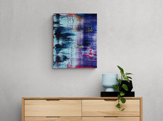 50x40 cm Purple Abstract Painting Oil Painting Canvas Art