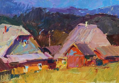 Summer evening. Carpathians. by Aleksandr  Kryushyn