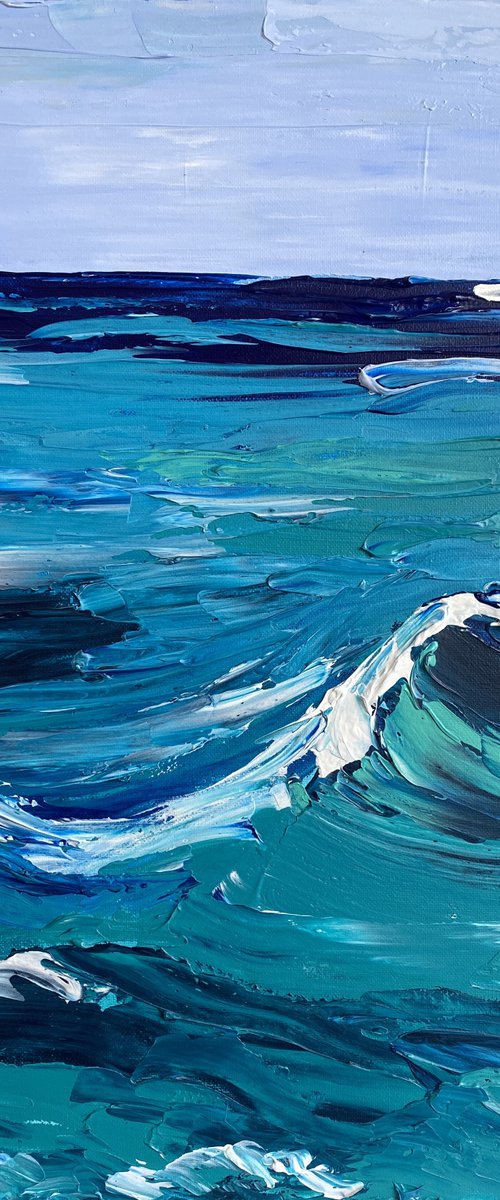 Rough sea by Guzaliya Xavier