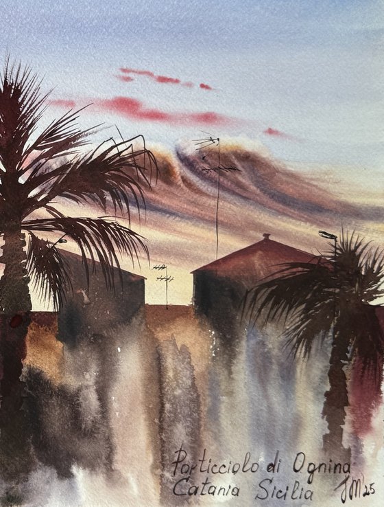 Warm Evening in Sicily Port