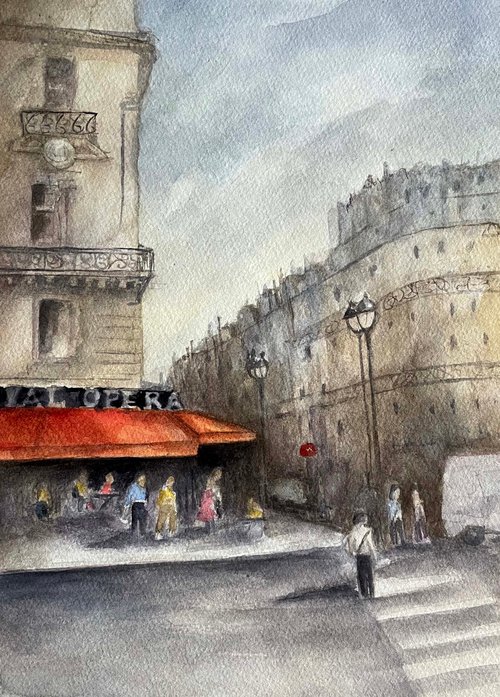 Paris Cafe Ooh La La by Rosie Brown