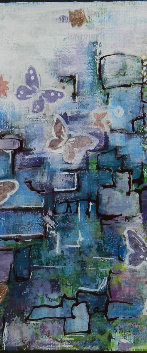 Butterfly on the Old Ruins by Galina Zimmatore