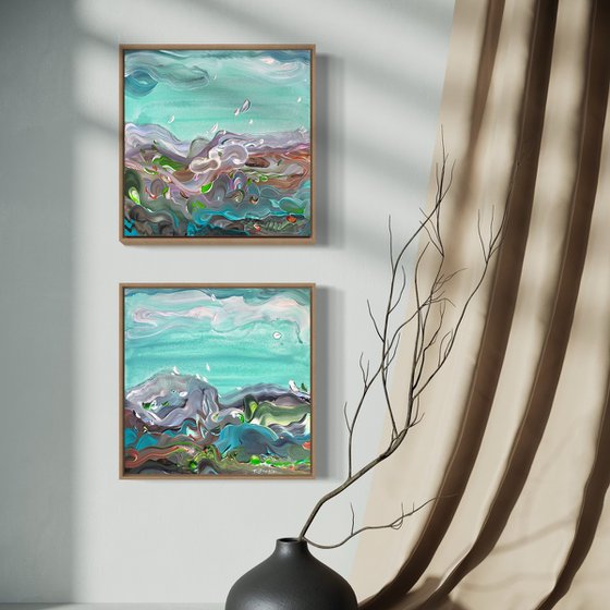 Coastal study no.62 - diptych