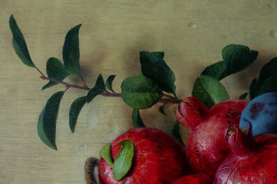 Pomegranates and plumbs