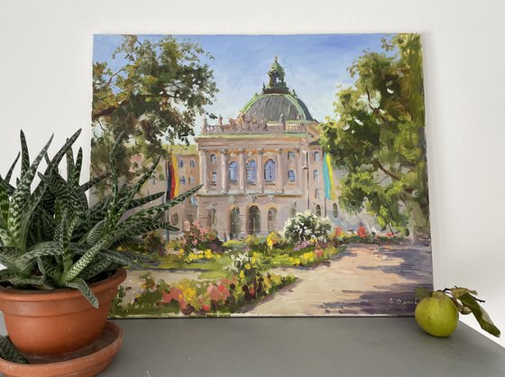 Munich Landgericht Oil Painting