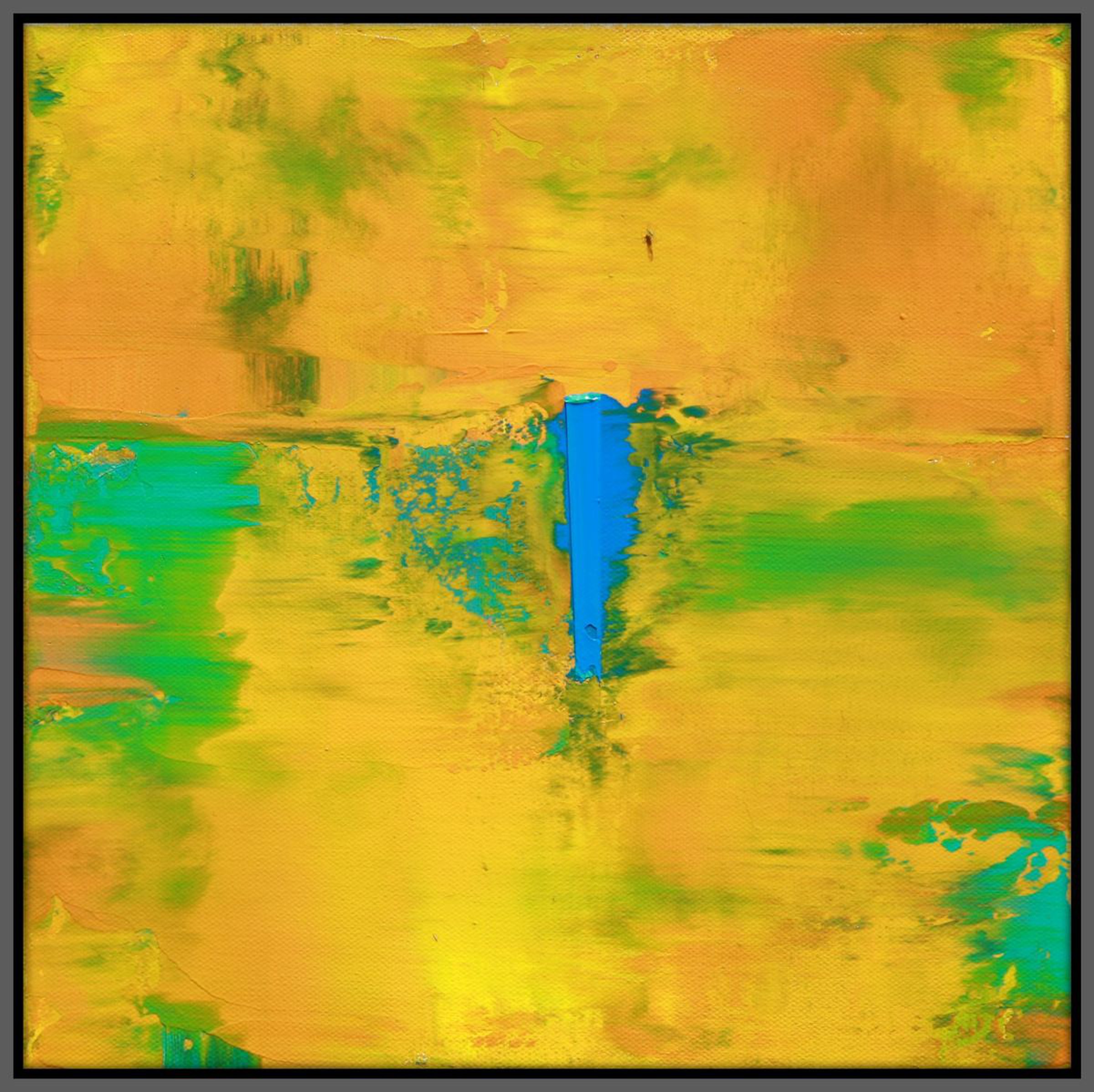 Small Abstract Blue Line By Robert Lynn Artfinder