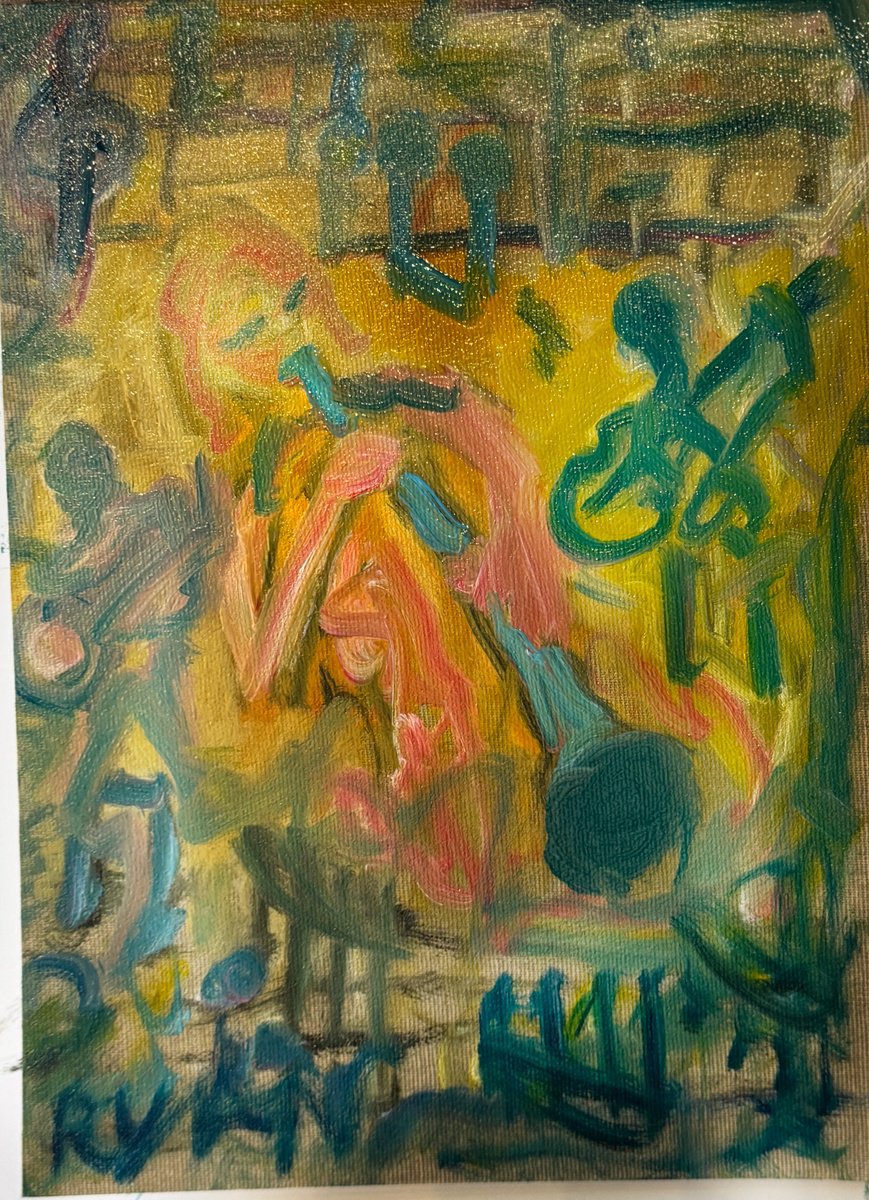 Clarinet Playing Jazz By Ryan Louder, 12 X 17, Artwork For Sale On Artfinder