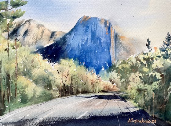 El Capitan - original watercolor landscape