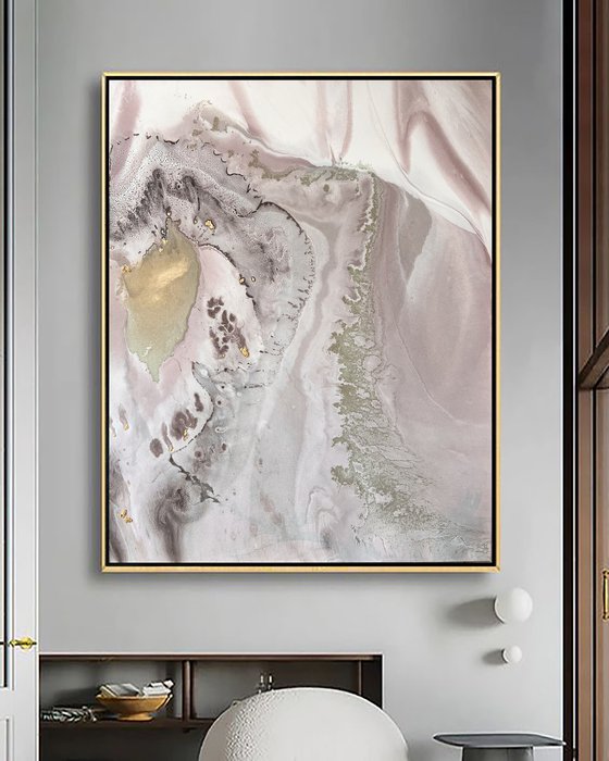 Golden Abstraction Art