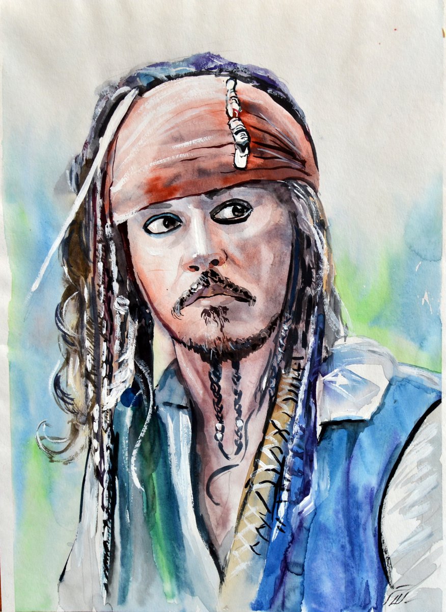 Johnny Depp Jack Sparrow. Pirates of the Caribbean by Dmitry Revyakin