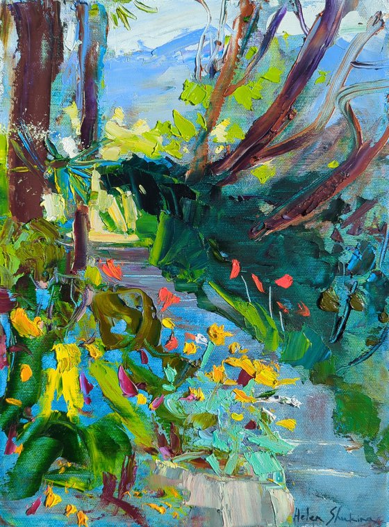 Steps to the garden