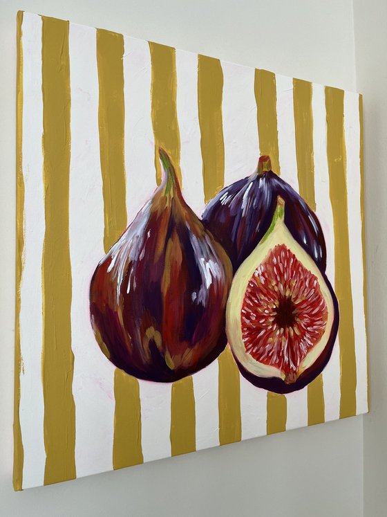 Vintage Striped Figs