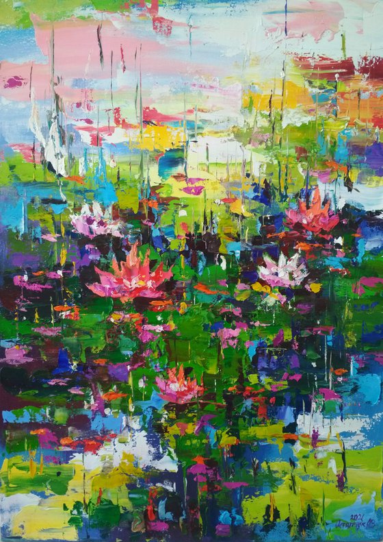 Abstract landscape  (Water lilies)01