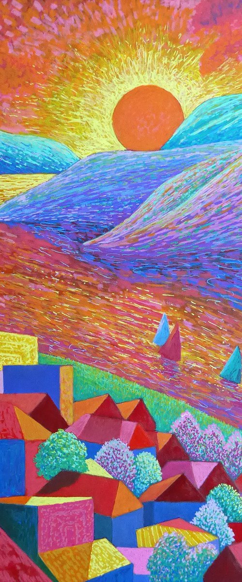 RETURNING HOME AT SUNSET by Stephen Conroy