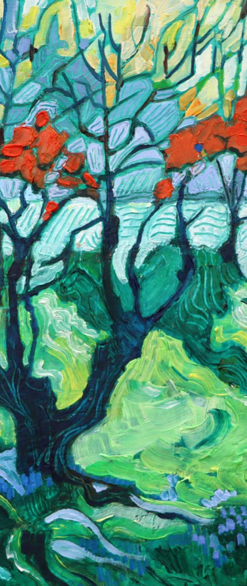 Frost and Bare Trees by Mary Kemp