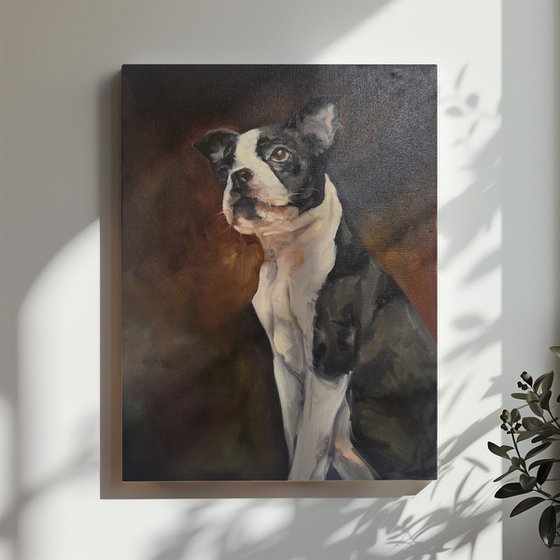 Dog Oil Painting