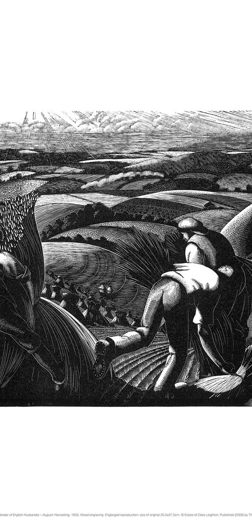 August: Harvesting by Clare Leighton