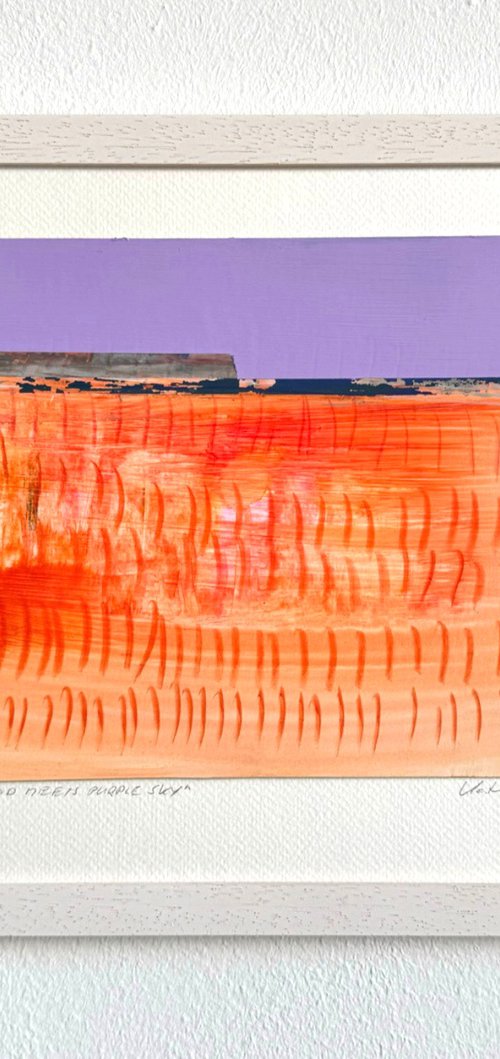 Orange Land meets purple Sky by Katrin Roth