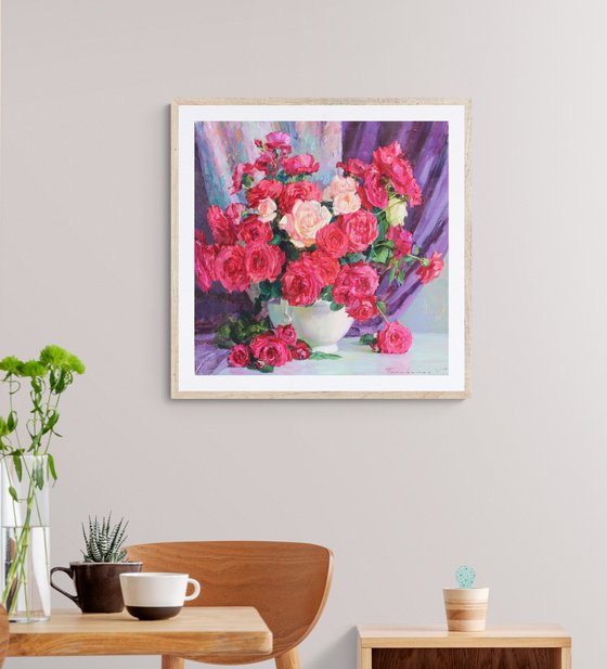 Bouquet of red roses